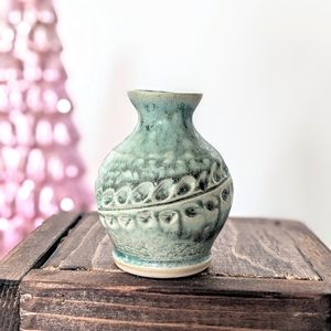 Ceramic Bud vase flower vase mini vase gift home decor gift green vase